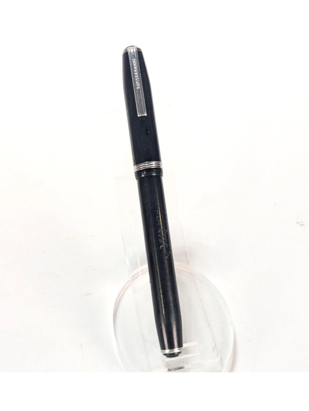 Esterbrook J Black & Chrome Fountain Pen 2668 Nib 1950's Filling Lever Writing